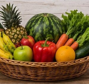 Maxi panier mixte (fruits & légumes) – 46€/panier