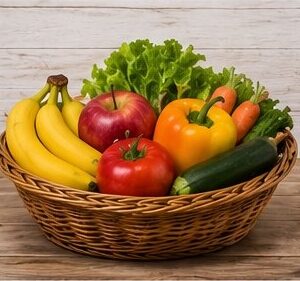 Panier moyen mixte (fruits & légumes) – 28€/panier